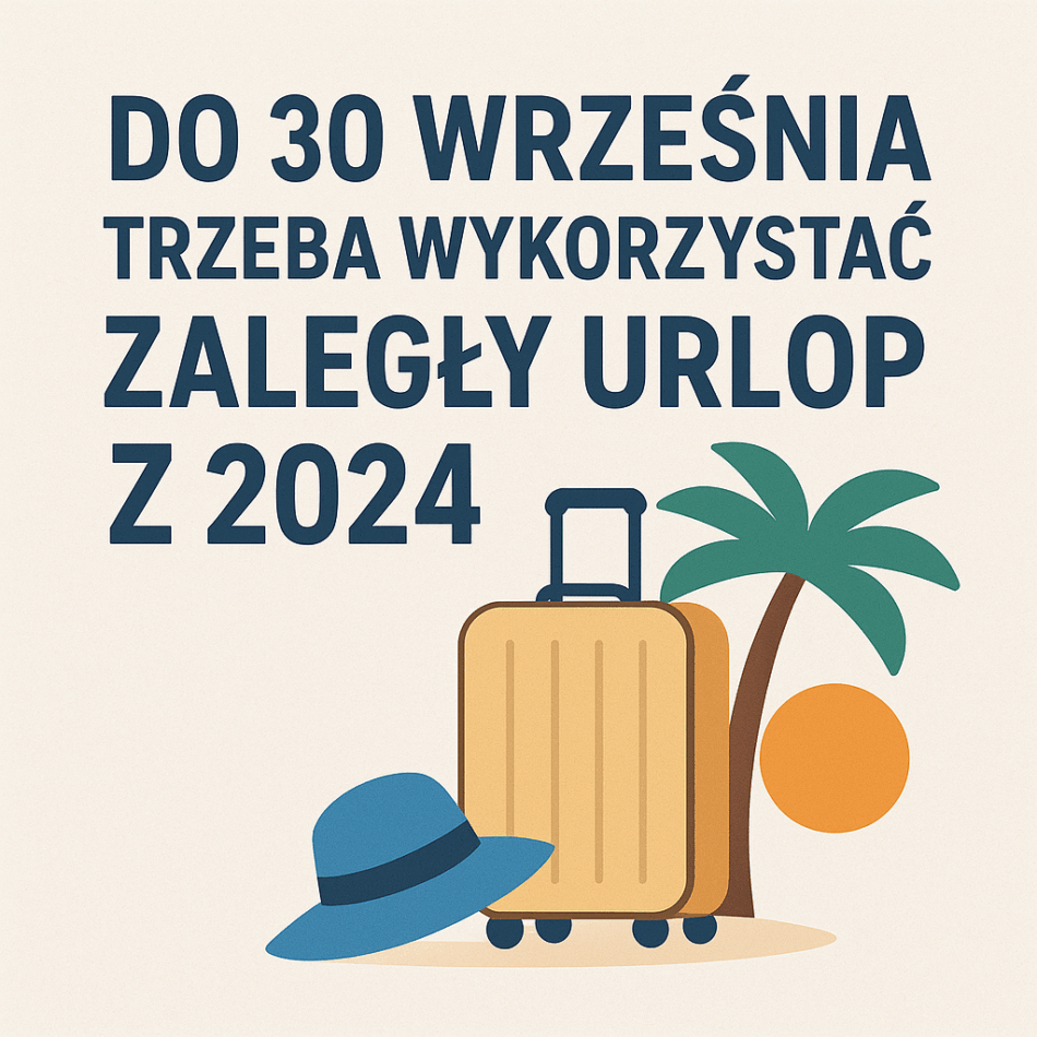 Ważna informacja dotycząca zaległych urlopów wypoczynkowych za 2024 r.