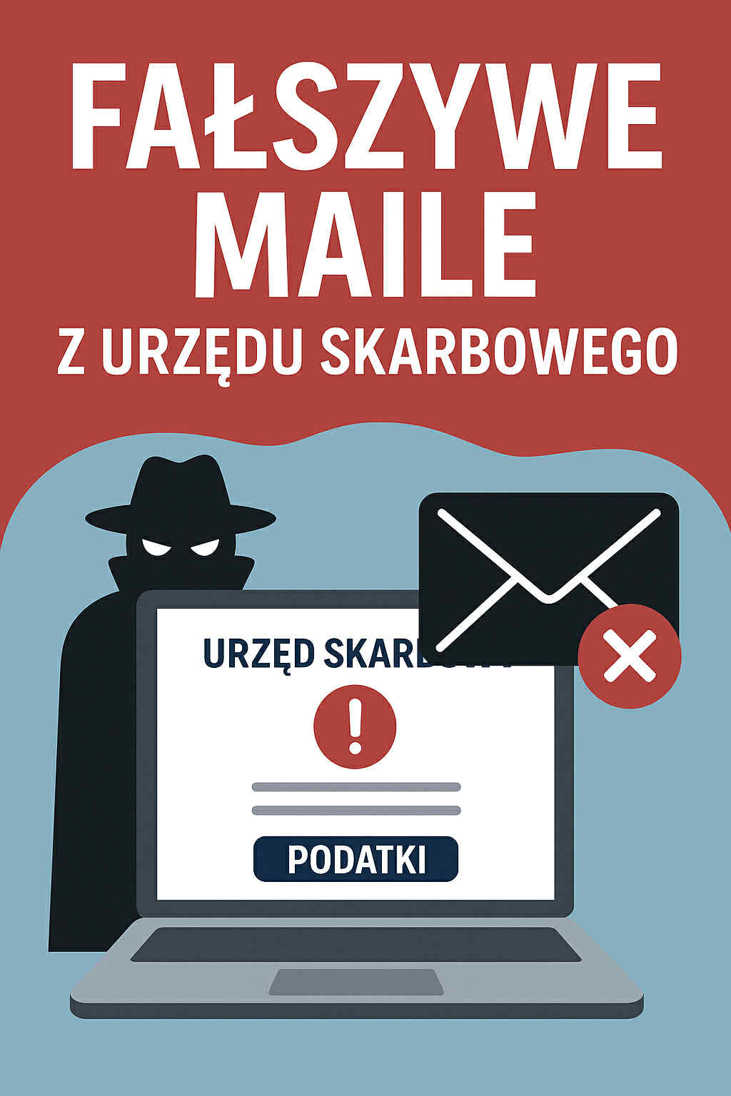 UWAGA! FAŁSZYWE E-MAILE PODSZYWAJĄCE SIĘ POD TE Z URZĘDU SKARBOWEGO! 🚨